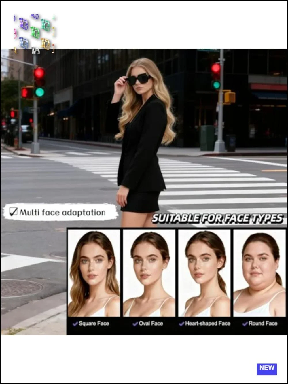 Oversized Square Sunglasses for Women Retro UV Protection Lightweight